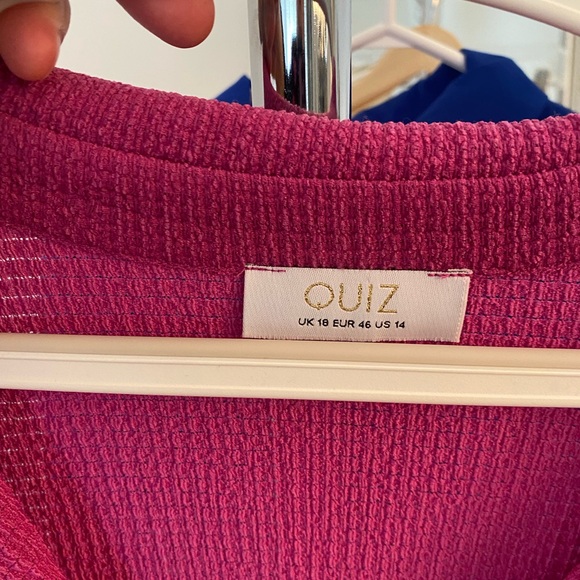 New! Only washed. Beautiful pink dress. 14 quiz - Picture 4 of 4